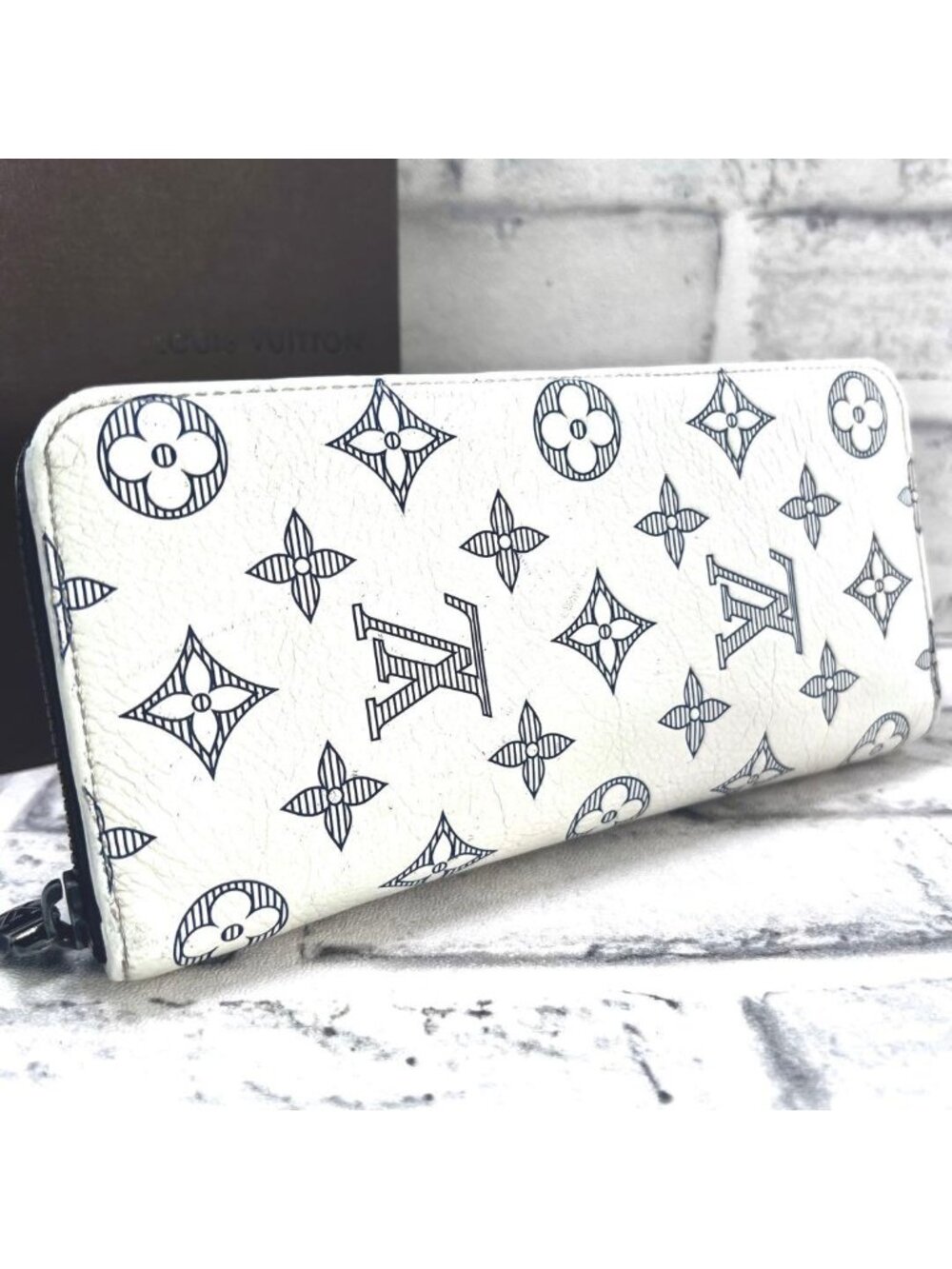 Louis Vuitton Monogram Shadow Zippy Wallet Vertical